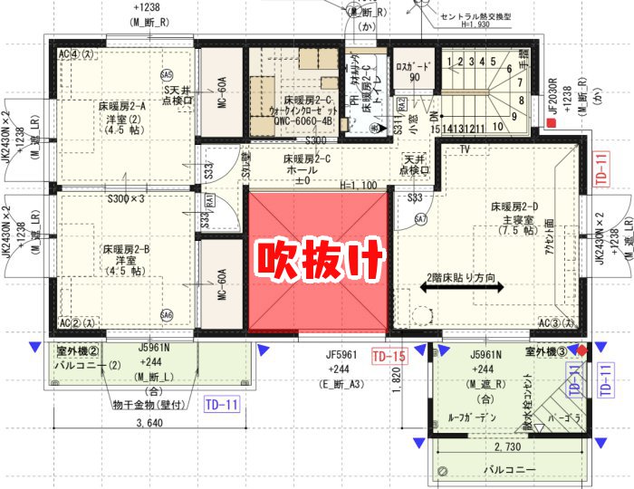 間取り_2階_吹抜け