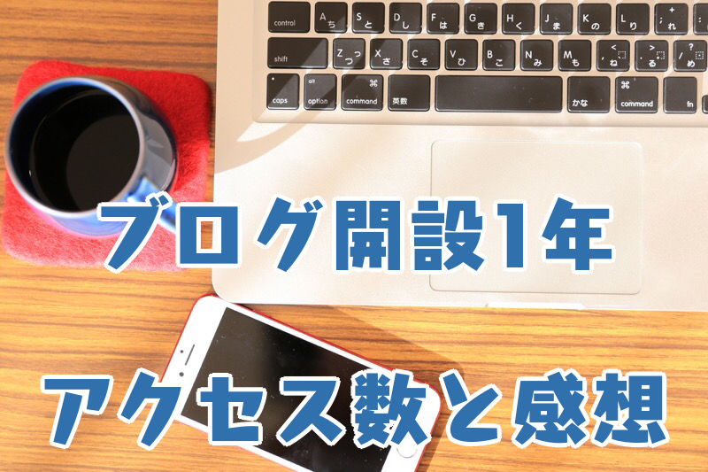 ブログ開設1年_アクセス数と感想
