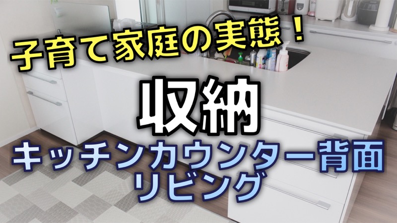 子育て家庭の実態！_収納_キッチンカウンター背面_リビング