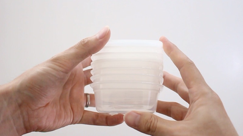 とにかく洗いやすい保存容器_重ねる