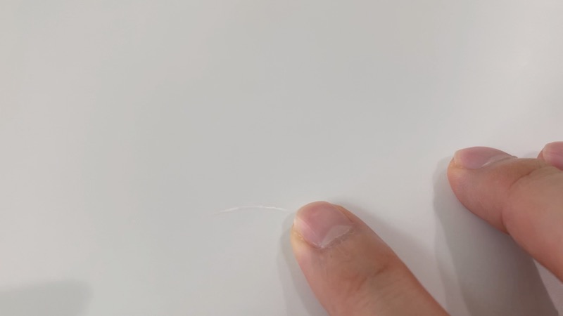 人造大理石に傷_ジフ後_傷残ってる