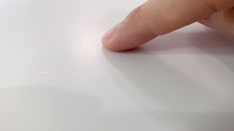 人造大理石に傷_細かい傷_ジフ後