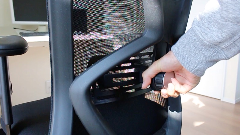 オフィスチェア_ランバーサポート上下