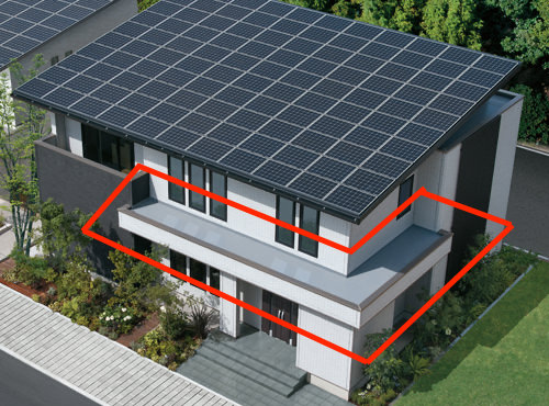 グランセゾン_パラペットルーフ