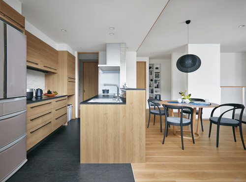 グランセゾン_床材_石目調フローリング