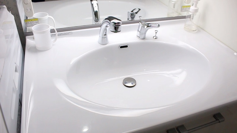 洗面台収納_洗面台上