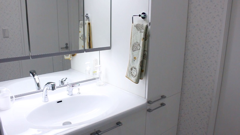 洗面台収納_締めた