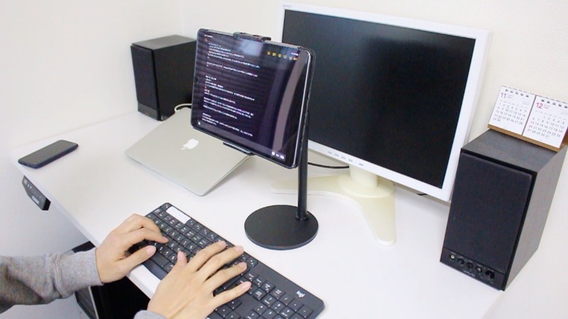 タブレットスタンド_キーボード