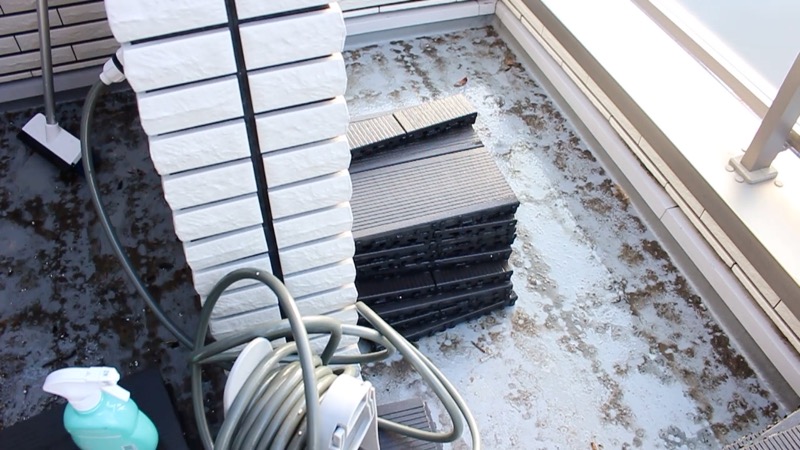 ルーフガーデン_掃除_WPC外した3