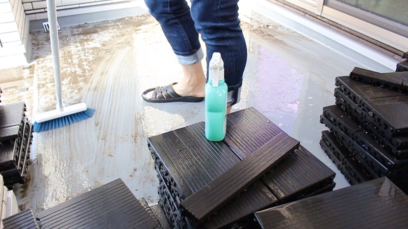 ルーフガーデン_掃除_WPC外した後2