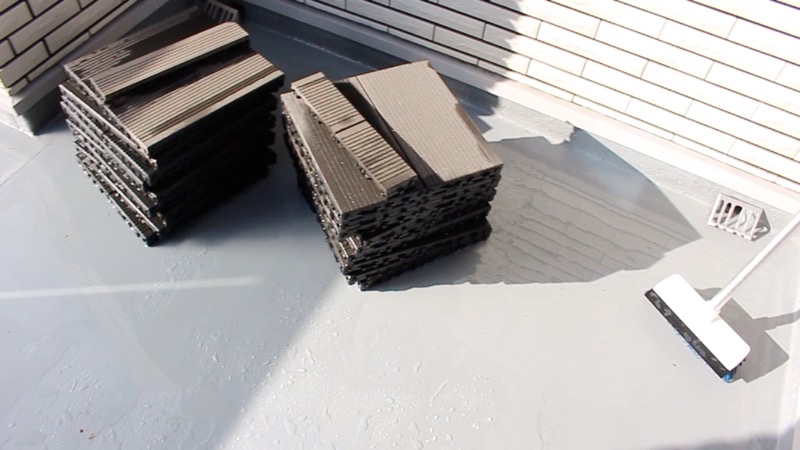 ルーフガーデン_掃除_WPC外した後3