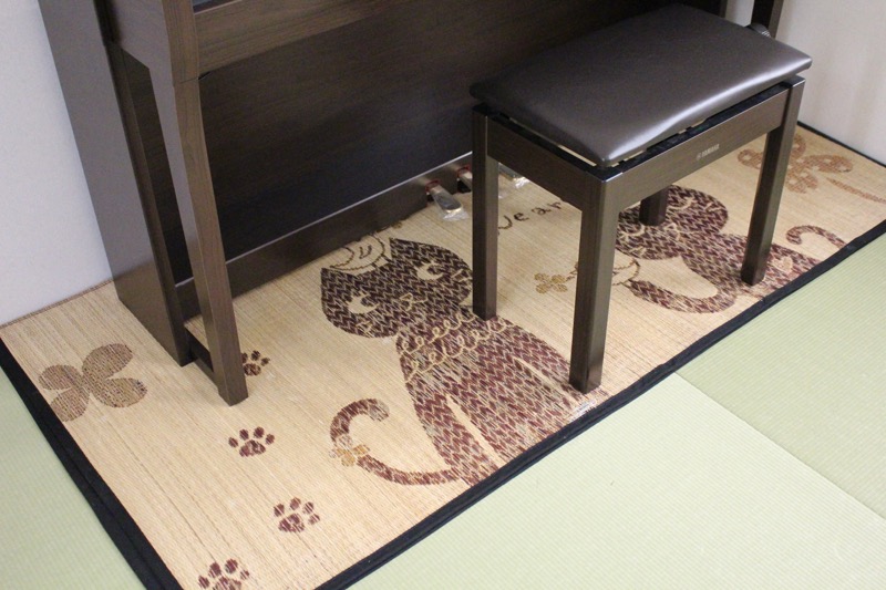 和室とピアノ_床