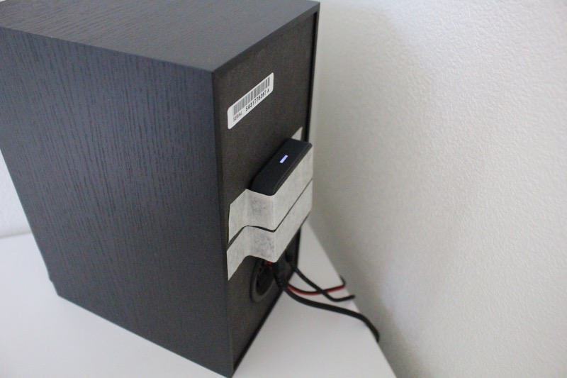 Bluetoothレシーバー_スピーカー背面取り付け