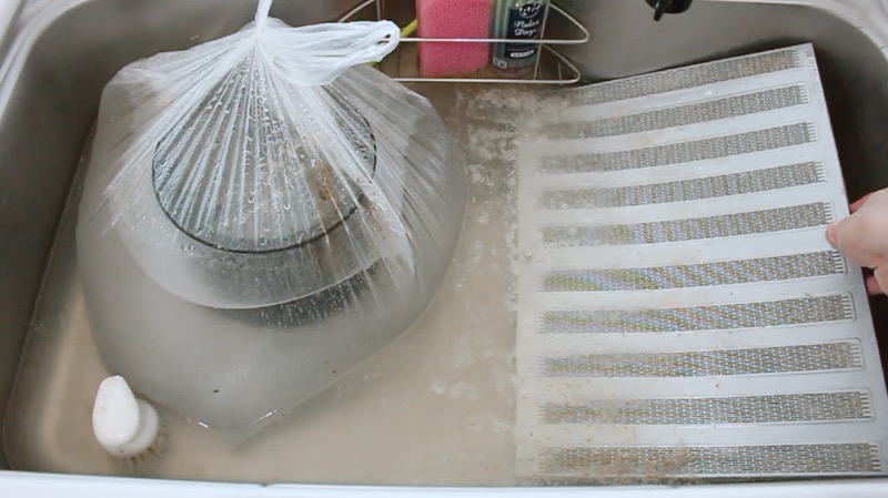 レンジフード_換気扇ファン・フィルター_オキシ漬け後