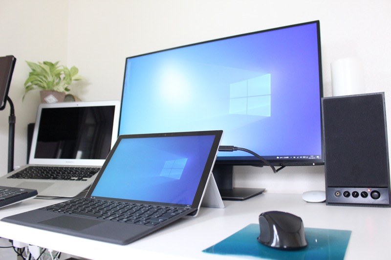 DELL4KモニターU2720QM_SurfaceとUSB-C接続_2