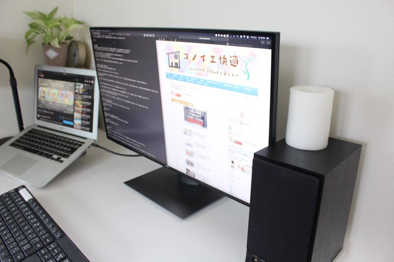 DELL4KモニターU2720QM_角度手前