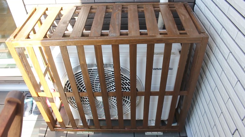 ルーフガーデン_室外機カバー