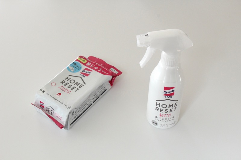 クイックル_ホームリセット_泡クリーナーとシートクリーナー