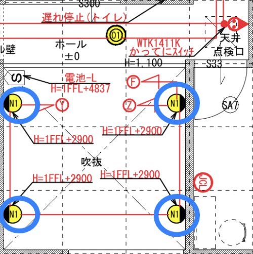 間取り図_照明_吹抜け