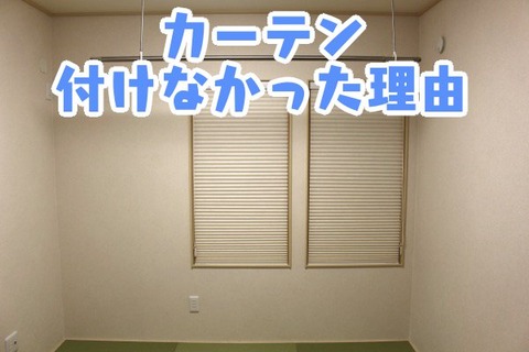 カーテン付けなかった理由