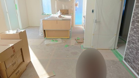 リビングからダイニングキッチン