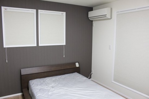 遮熱ハニカムシェード_下ろした