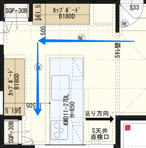 キッチンの動線_もしこうだったら