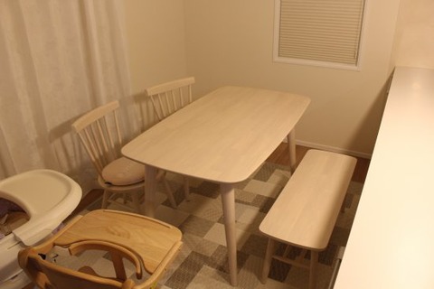 ダイニングテーブルの向き_我が家