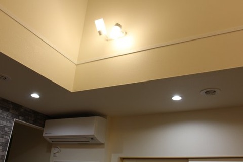 リビングと吹抜の照明