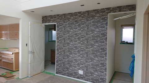 リビング_テレビ側の壁