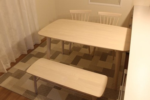 ダイニングテーブルの向き_普通