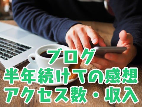 ブログ_半年続けての感想_アクセス数・収入